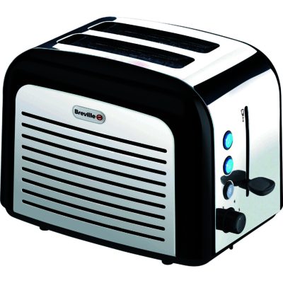 Breville VTT210 2 Slice Toaster in Black & Polished Stainless Steel